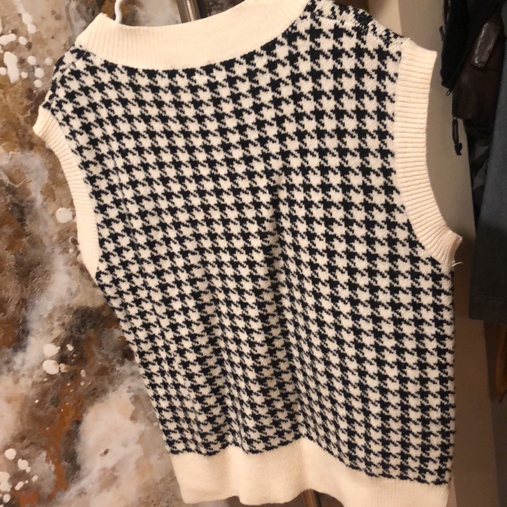 Vici Gingham Pullover Sweater Medium - image 5